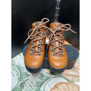 Zamberlan Ladies Hiking Brown Boots Size US 8 1/2 39 Vibram soles Style A306